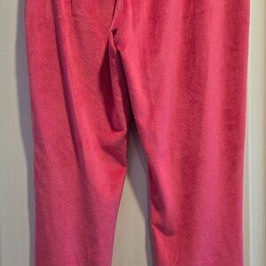 Girls pink velour pants, 14/16